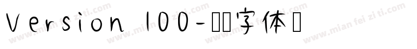 Version 100字体转换